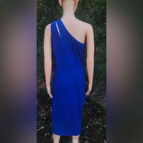 NWT PrettyGarden Blue One Shoulder Dress - Picture 2 of 14